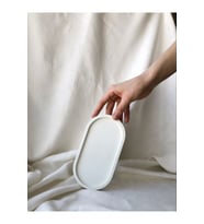 Dekoratif Beton Oval Sunumluk Dekoratif Takı Tabağı, Saksılık, Yağdanlık, Tütsülük, Mumluk