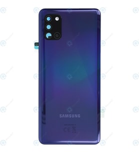 Samsung A31 Kasa Kapak SM-A315F + YAN TUŞLAR, Lens Hariç (Mavi)