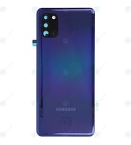 Samsung A31 Kasa Kapak SM-A315F + YAN TUŞLAR, Lens Hariç (Mavi)