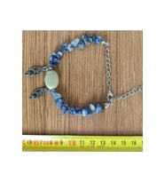 Lapis Lazuli & Aventurin Oval Taşlı El Yapımı Bileklik - 1737