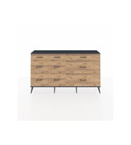 Arges Konsol 9 Çekmeceli  176x30x99 Aytaşı-Antrasit/Çam