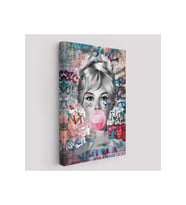 Brigitte Bardot Graffiti Pop Art Duvar Tablosu-6469