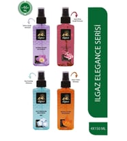 Safran+Japon Kirazı+Tütün+Buz Ferahlığı 4 X 150 ml Sprey Kolonya
