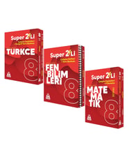 Örnek Akademi 8.Sınıf Süper İkili Türkçe Fen ve Matematik Seti 3 Kitap