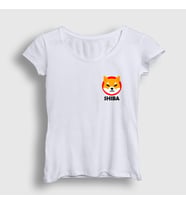 Presmono Kadın Beyaz Shiba Inu Bitcoin T-Shirt 264368tt (Beyaz)