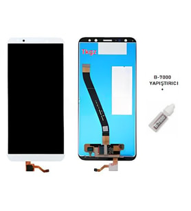 Tkgz Mate 10 Lite Uyumlu Lcd Ekran Dokunmatik Servis BEYAZ + B-7000