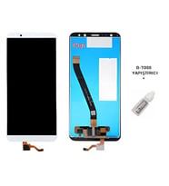 Tkgz Mate 10 Lite Uyumlu Lcd Ekran Dokunmatik Servis BEYAZ + B-7000