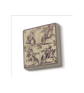 Hollanda Deseni Baskılı Taş Magnet 5X5