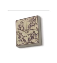 Hollanda Deseni Baskılı Taş Magnet 5X5