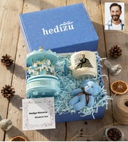 Kişiye Özel Karikatürlü Erkek Patron Hediye Kutusu - Kişiye Özel T Kupa, Atlı Karınca Müzik Kutusu, Peluş Anahtarlık Doğum Günü Hediyesi