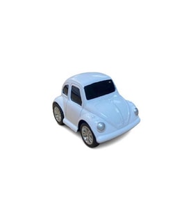 Nostaljik Metal Çek Bırak Araba Mini Beyaz Otomobil