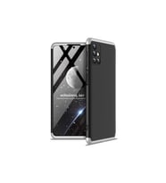Samsung Galaxy M31S Uyumlu Kılıf Zore Ays Kapak (Siyah-Gri)