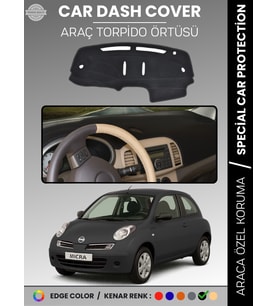NİSSAN MİCRA MARCH (2005-2010) Torpido Örtüsü Premium Kalite Torpido Koruma Araca Özel UV Koruma