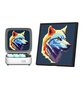 Divoom Ditoo Pro Beyaz Bluetooth Hoparlör ve Pixoo-64 Led Ekran Seti