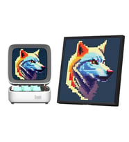 Divoom Ditoo Pro Beyaz Bluetooth Hoparlör ve Pixoo-64 Led Ekran Seti