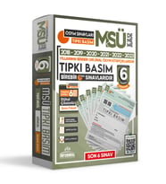 2024 MSÜ ÖSYM Çıkmış Soru Tıpkı Basım Türkiye Geneli Dijital Çözümlü 6lı Kitapçı (Beyaz)