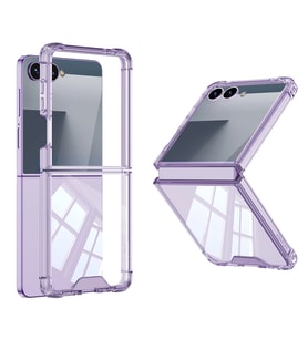 Galaxy Z Flip 7 Kılıf Zore Full Camlı Kıpta Kapak