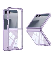 Galaxy Z Flip 7 Kılıf Zore Full Camlı Kıpta Kapak