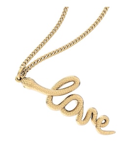 Chocli 18 Ayar Altın Kaplama Love Snake Kolye
