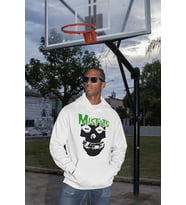 Tasarım Misfits Baskılı Unisex Oversize Müzik Grubu Hoodie