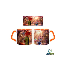 GHOSTBASTIR DESIGN Zootropolis Judy ve Nick Kupa Bardak Tek Adet 0891