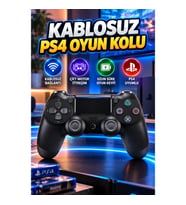 PS4 Uyumlu Kablosuz Oyun Kolu – Çift Motor Titreşim ve Uzun Batarya