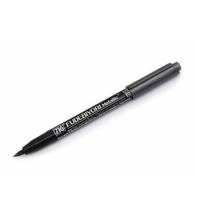 Zig Fudebiyori Metallic Brush Pen Yaldızlı Fırça Uçlu Marker Kalem BLACK 