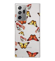 PrintiFy Samsung Galaxy Note 20 Ultra ile Uyumlu 1mm Slim Fit Water Color 2 Baskılı Şeffaf  Kılıf