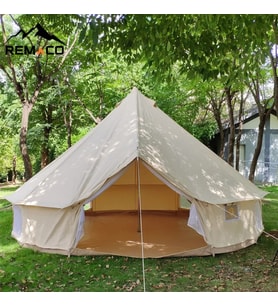 Efsane Kamp - Kanvas Büyük Çadır - Glamping Kamp Afet Çadırı - Kalın Kumaş - 4 Mevsim - 12 Kişilik
