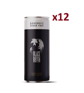 Black Bruin Şekersiz 250 ml 12 Adet