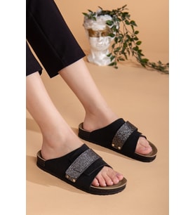 Kadın Comfort Esnek Ayarlanabilir Pırlanta Cırt Şık Anatomik Outdoor Rahat Günlük Sandalet Terlik
