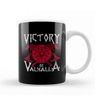 Victory Or Valhalla Norse Mythology Warrior Viking Kupa Bardak Porselen