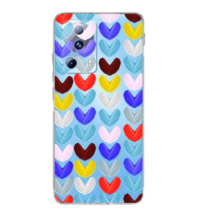 PrintiFy Xiaomi Mi 13 Lite ile Uyumlu 1mm Slim Fit Water Color 1 Baskılı Şeffaf  Kılıf
