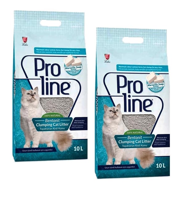 Pro Line Marsilya Sabunu Kokulu Kedi Kumu 10 Lt 2 Adet