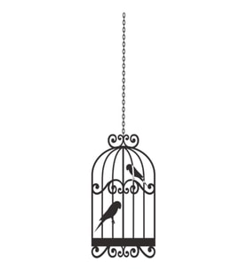 KUŞ KAFESİ FOLYO STİCKER 160cm Uzunluk (Karışık)