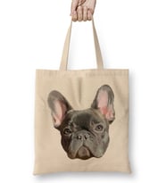 French Bulldog Frenchie Dog Love Bez Çanta Uzun Saplı