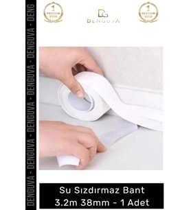#Bant Mutfak Banyo Lavabo Küvet Kenar Koruyucu Beyaz Esnek Su Sızdırmaz Bant 32m 38mm - 1 Adet