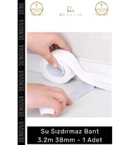 #Bant Mutfak Banyo Lavabo Küvet Kenar Koruyucu Beyaz Esnek Su Sızdırmaz Bant 32m 38mm - 1 Adet