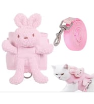 Evcil Hayvan Peluş Ayıcıklı Göğüs Gezdirme Tasması Set