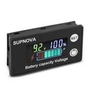 Powermaster DC 8V-100V Kurşun Asit Lityum Pil Kapasite Göstergesi -Voltmetre Gerilim Ölçer (12V-24V-48V-72V)