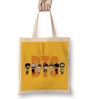 Bts Chibi Members Airport Fashion Bez Çanta Uzun Saplı