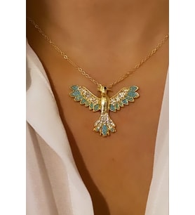 Anka Kuşu Figürlü İnce Zincir Kolye
