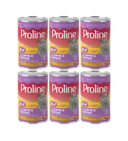 Proline Kuzu Etli ve Havuçlu Pate Et Parçalı Kedi Konservesi 395 Gr*6 Adet (Kahverengi)