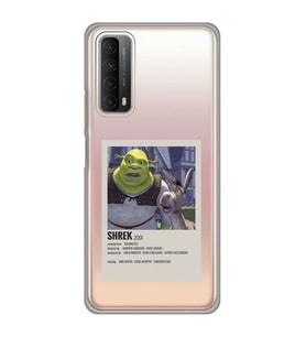 Huawei P Smart 2021 Uyumlu Shrek Minimalsit Poster Desenli Şeffaf Telefon Kılıfı