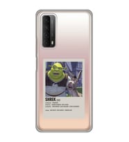 Huawei P Smart 2021 Uyumlu Shrek Minimalsit Poster Desenli Şeffaf Telefon Kılıfı