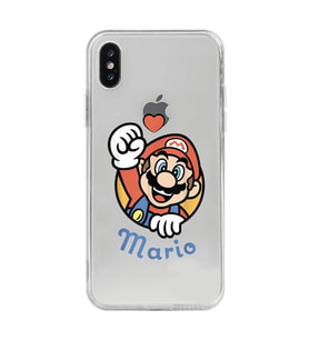 Iphone X / Xs Uyumlu Süper Mario Desenli Şeffaf Telefon Kılıfı