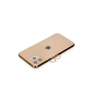 İphone 11 Pro Max Renkli Kamera Lens Koruma Cam - Turuncu-kırmızı