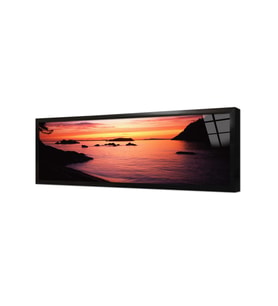 Panoramik Deniz Çerçeveli Cam Tablo