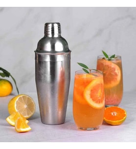 Çelik Kokteyl Shaker - Meyve Suyu Shaker - Kokteyl Karıştırıcı, 750 ml