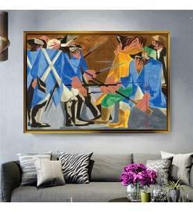 Altın Çerçeveli dekoratif tablo l682 (Gold)